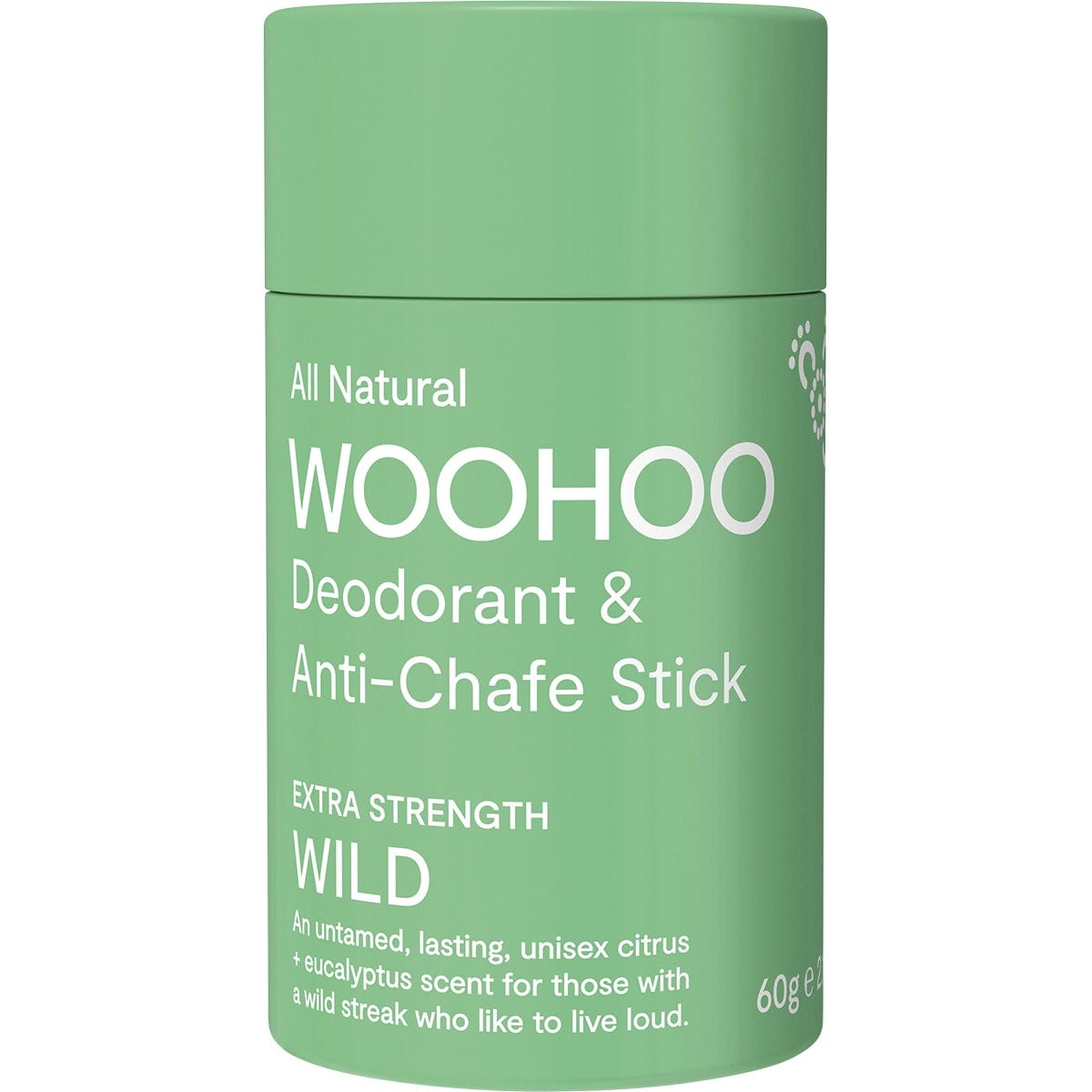 Woohoo Body Deodorant Stick Wild Extra Strength 60g