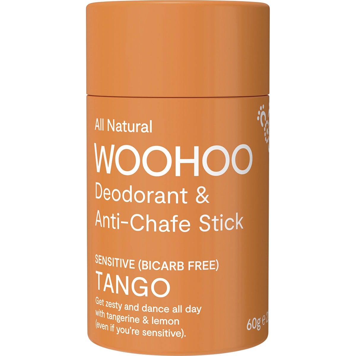 Woohoo Body Deodorant Stick Tango Sensitive Bicarb Free 60g