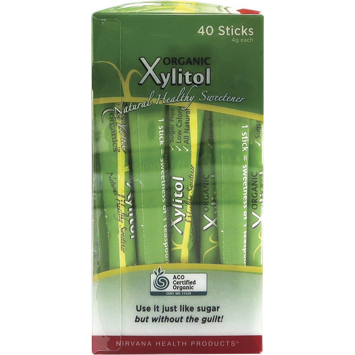 Nirvana Organics Xylitol Sticks Certified Organic 40x4g