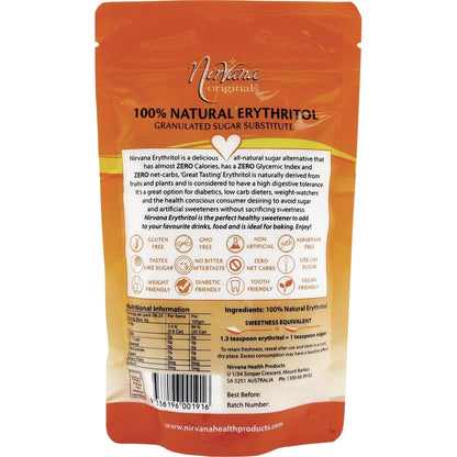 Nirvana Originals Erythritol 100% Natural 225g