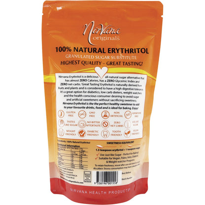 Nirvana Originals Erythritol 100% Natural 750g