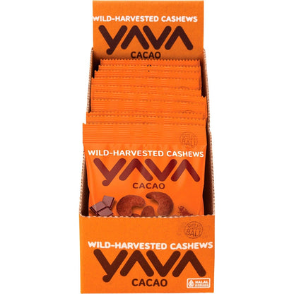 YAVA Wild-Harvested Cashews Cacao 10x35g