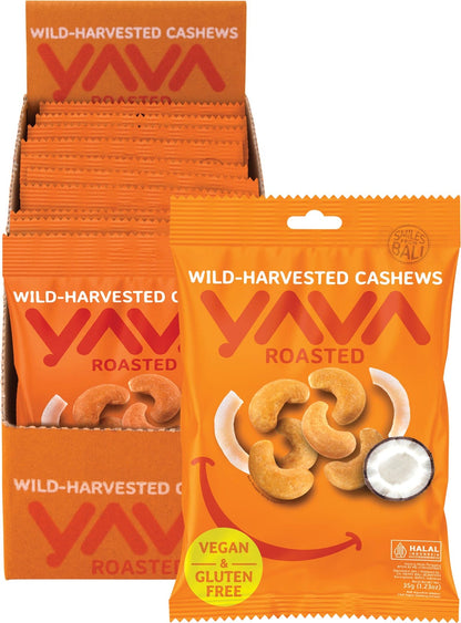 YAVA Wild-Harvested Cashews Roasted 10x35g