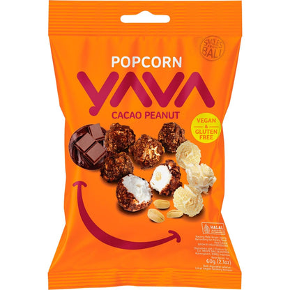 YAVA Popcorn Cacao Peanut 60g