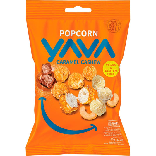 YAVA Popcorn Caramel Cashew 60g