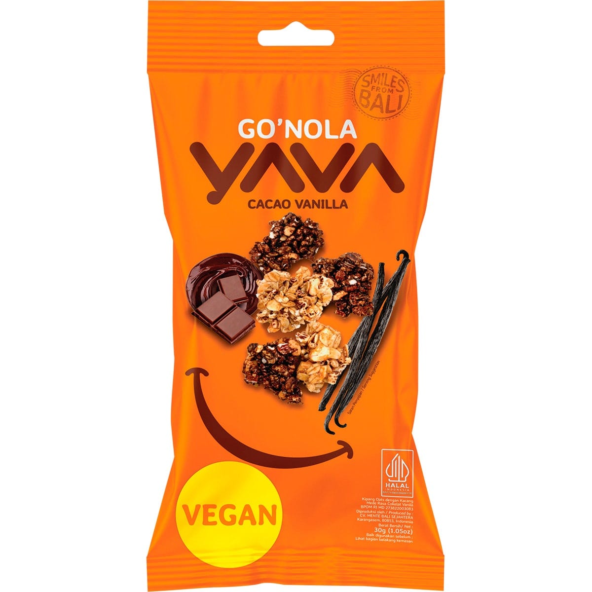 YAVA Go'Nola Cacao Vanilla 12x30g