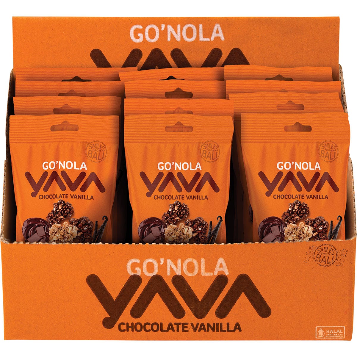 YAVA Go'Nola Cacao Vanilla 12x30g