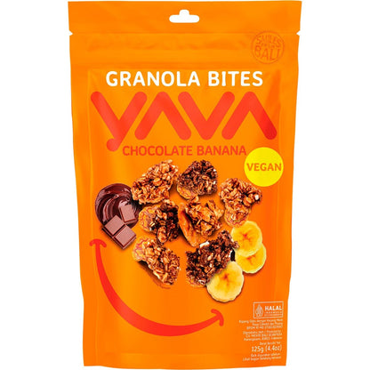 YAVA Granola Bites Chocolate Banana 125g