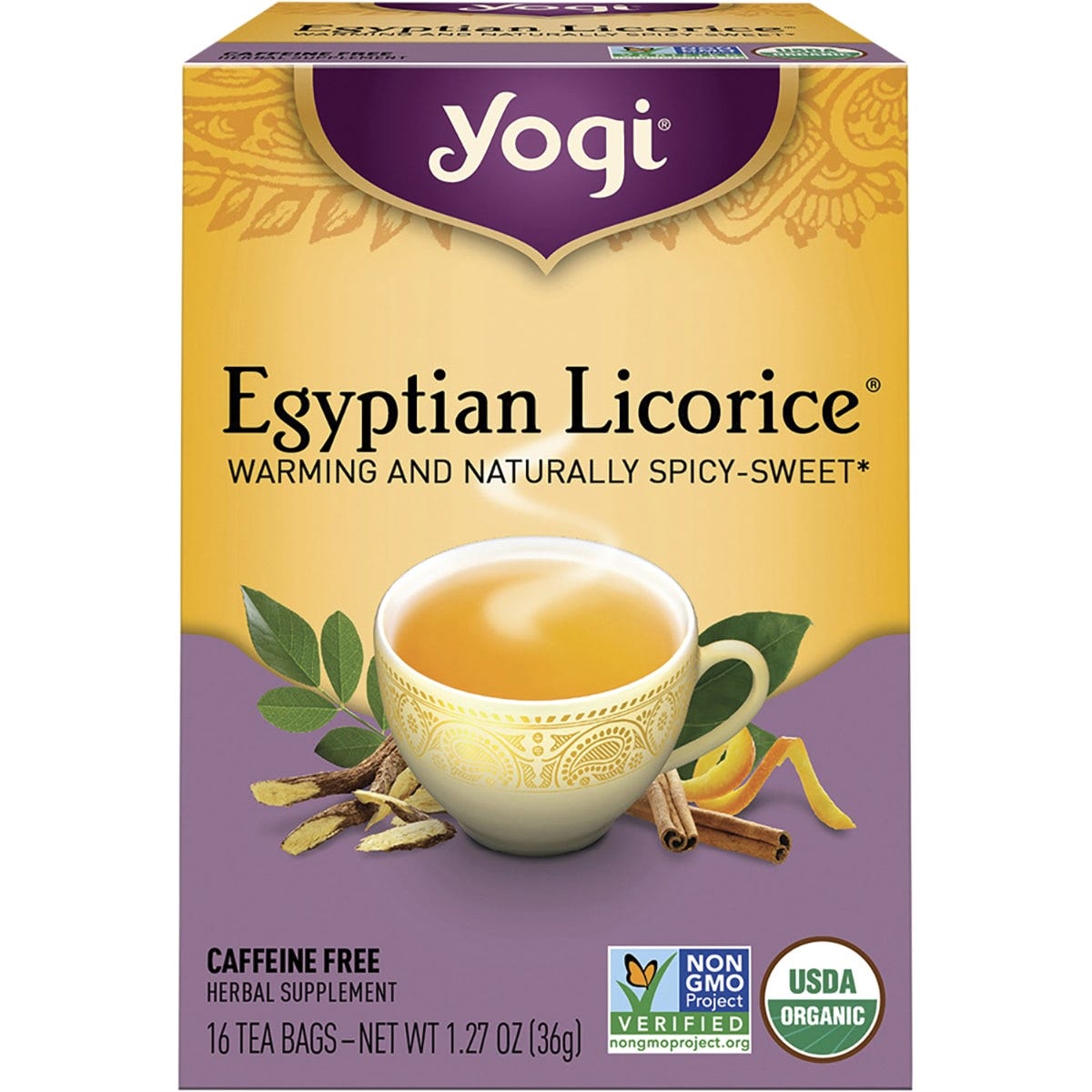 Yogi Tea Herbal Tea Bags Egyptian Licorice 16pk