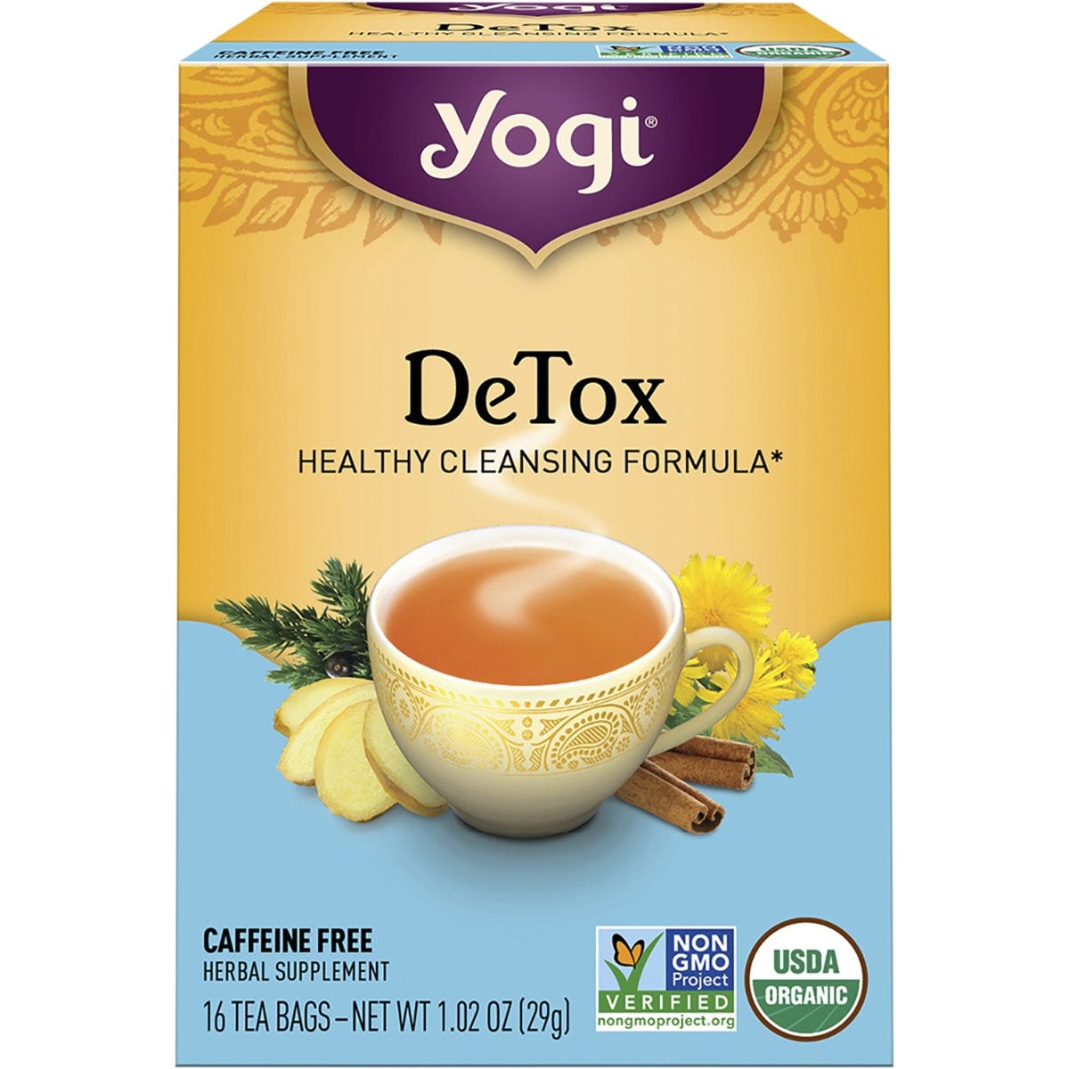 Yogi Tea Herbal Tea Bags DeTox 16pk