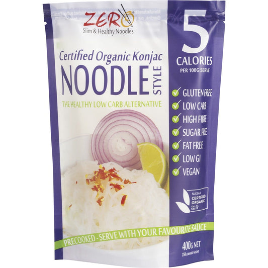 Zero Slim & Healthy Certified Organic Konjac Noodles Style 400g