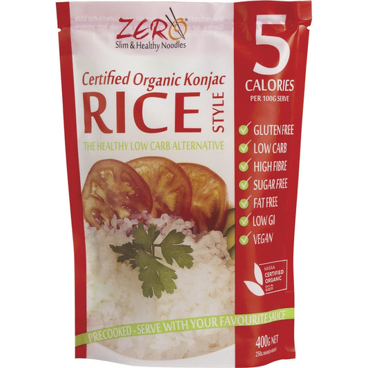 Zero Slim & Healthy Certified Organic Konjac Rice Style 400g